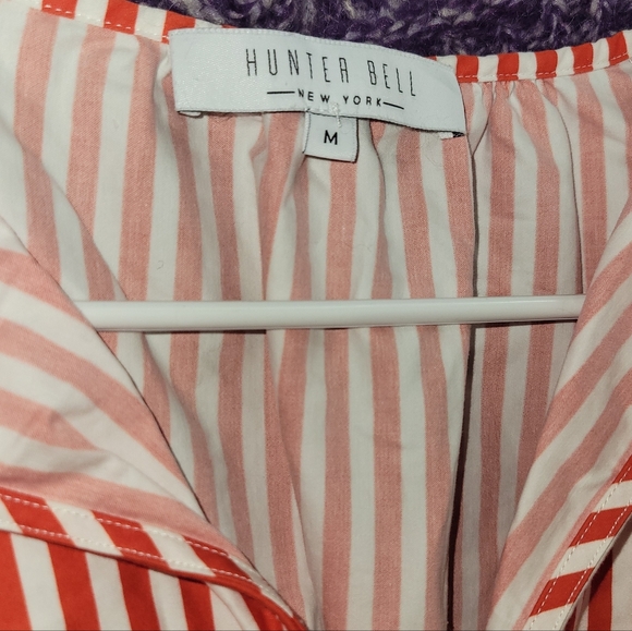 Hunter Bell Ellison Dress in Red Stripe Size Medium - Picture 7 of 7